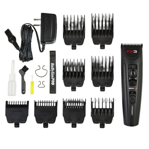 BaByliss PRO FX3 Black High Torque Cordless Clipper