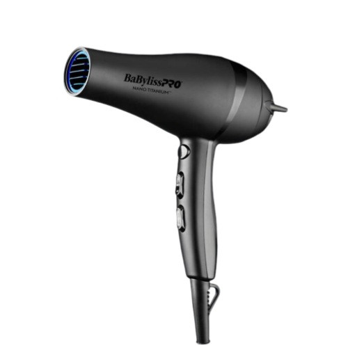BaByliss PRO Nano Titanium Black Blue Ionic Hair Dryer