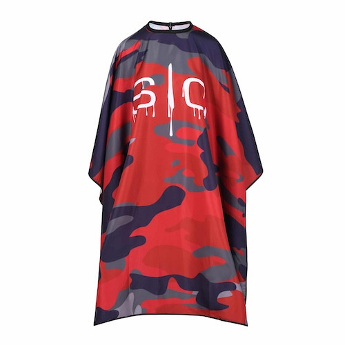 Stylecraft Pro Studio Red Camouflage Barber Cape