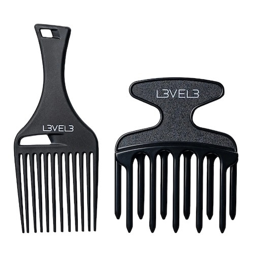 L3vel3 2pc Hair Pick Comb Set
