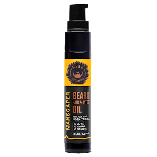 Gibs Manscaper Beard Hair and Tattoo Oil 1oz