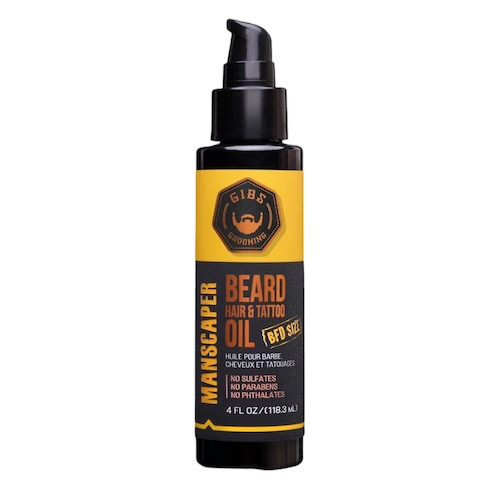 Gibs Manscaped Beard Hair and Tattoo Oil 4oz