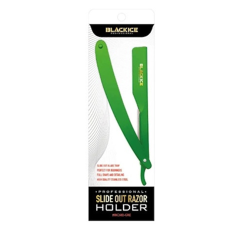 Black Ice Slide Out Razor Holder Green