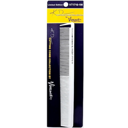 Vincent Kenny Duncan White Ceramic Hooked 8.5" Comb