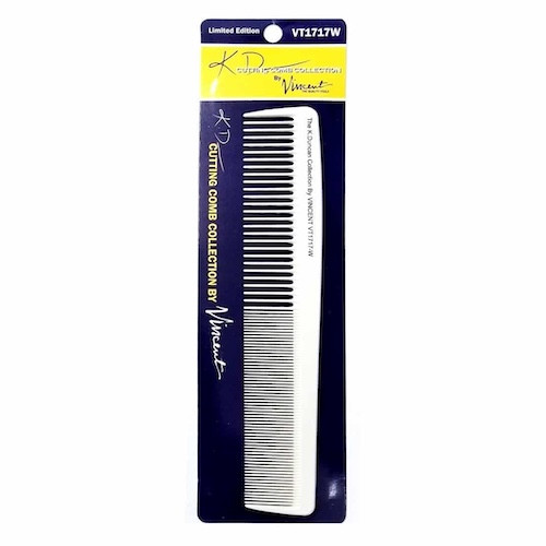 Vincent Kenny Duncan White Ceramic Marceling 8.75" Comb