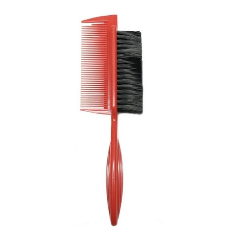 Vincent Combined Fade Brush & Comb Red
