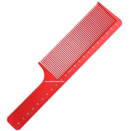 Vincent Red Ceramic Flat Top 9" Comb