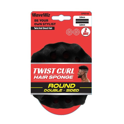 WaveWiz Twist Curl Hair Sponge Round Double Sided 10/10mm