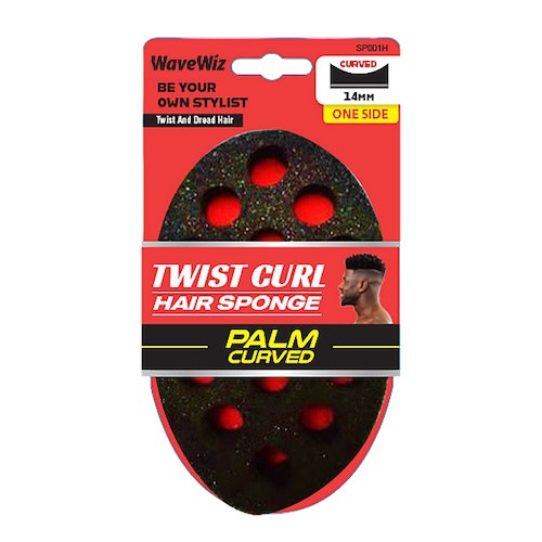WaveWiz Twist Curl Hair Sponge Palm Curved 14mm