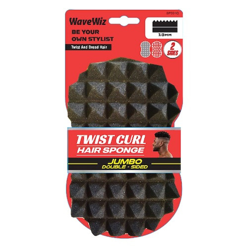 WaveWiz Twist Curl Hair Sponge Jumbo Double Sided 10mm