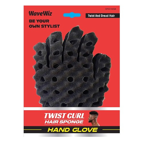 WaveWiz Twist Curl Hair Sponge Hand Glove