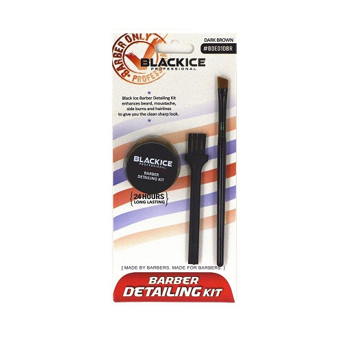 Black Ice Barber Detailing Kit - Dark Brown