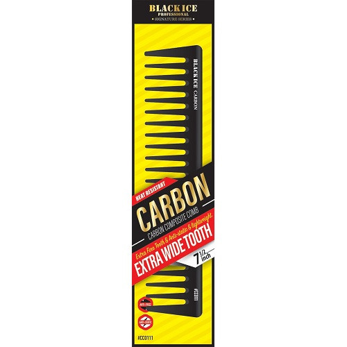 Black Ice Carbon Extra Wide Comb 7.5"