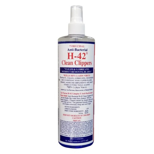 H42 Clean Clippers Blade Cleaner Spray 16oz