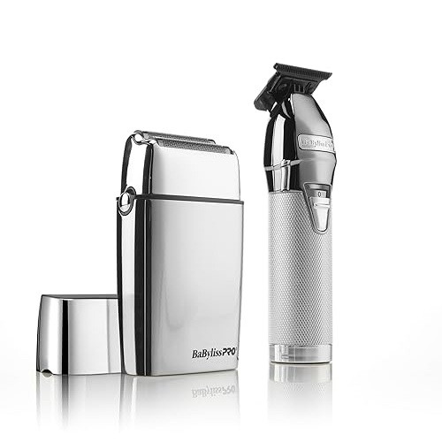 BaByliss PRO LimitedFX バリカンセット　レア　希少 BaByliss Pro LimitedFX Silver Trimmer & Double Foil Shaver