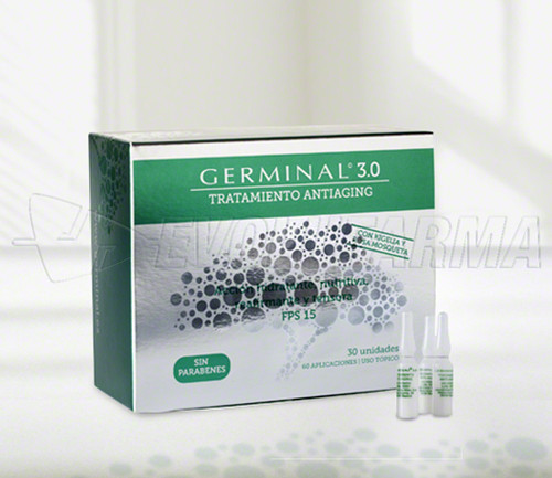 Germinal 3.0 tratamiento antiaging. 30 ampollas de 1,5 mL.