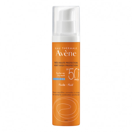Avene fluido 50+ cara - pieles normales y mixtas
