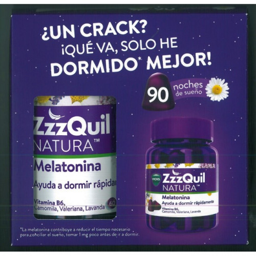 Zzquil Natura sabor frutos del bosque pack 90 Gummies