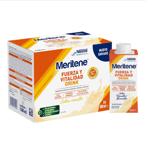 MERITENE DRINK VAINILLA 10+2 Unidades 180 ML
