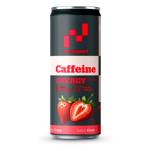 NUTRISPORT ENERGY DRINK 140MG CAFEINA 330 ML SABOR FRESA