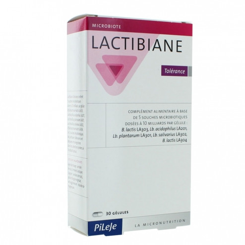 Pileje lactibiane tolerance 2.5 g 30 capsulas