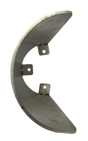 Floor Mounted - Chrome Plated Steel Corner Guard, 16in x 7.75in Diameter, 7ga, Chrome Plated Finish, With Anchors, (Box of 2)