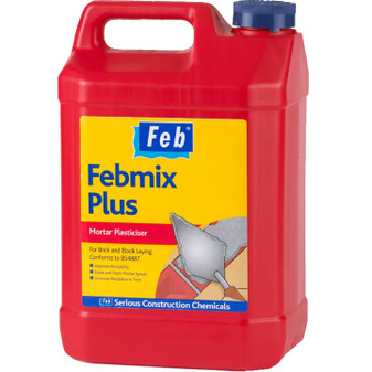 Feb Febmix Plus (25L) Mortar Plasticiser (Dark Brown) - Feb FBMIXPLUS25.jpg