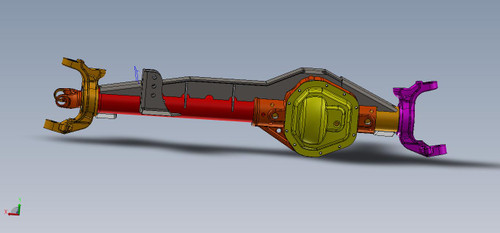 raised axle side track bar bracket for dana 30 dana 44 2.5" od tube