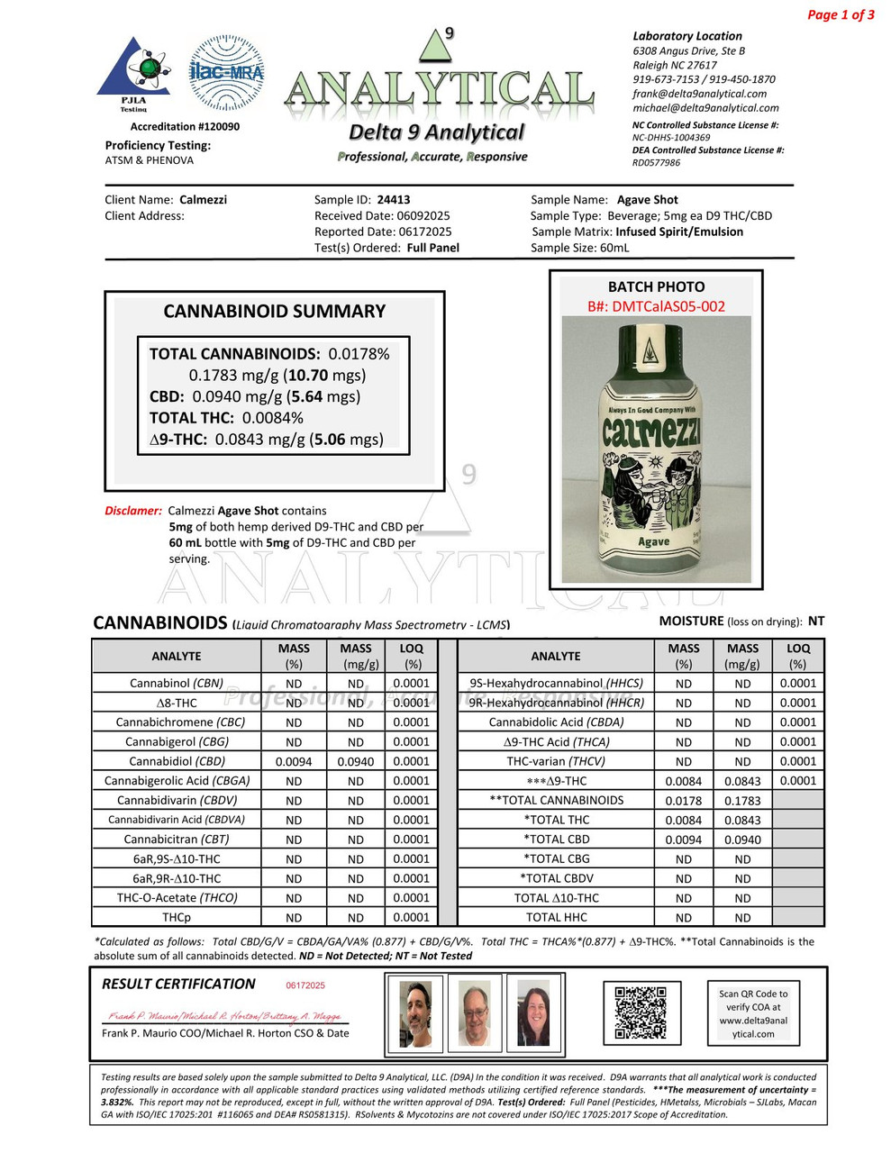 Calmezzi Delta-9 THC Infused Beverage | Emerald Medicine Co