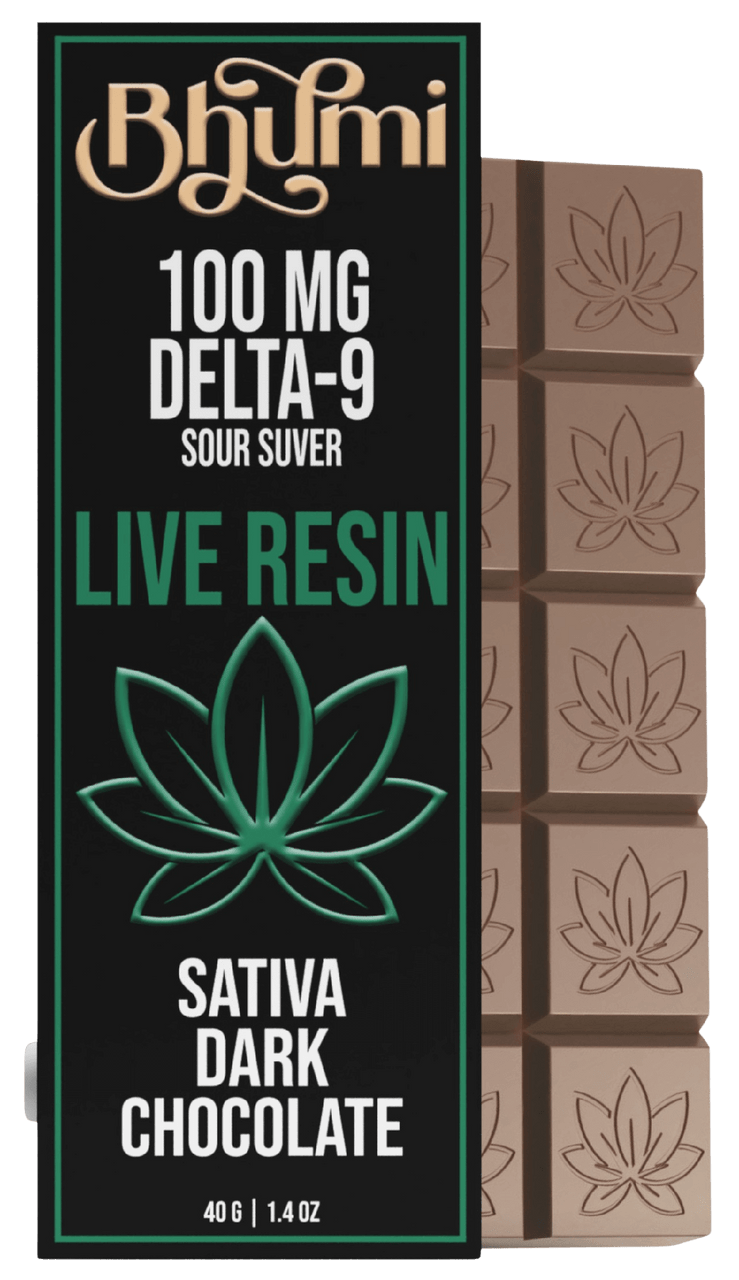 Bhumi Delta-9 Live Resin Chocolate Bar | Emerald Medicine Co