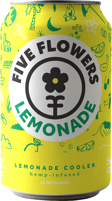 Five Flowers 5mg Delta-9 THC + 5mg CBD Drinks | Emerald