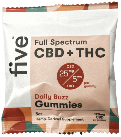 Five CBD:Delta-9 Gummies (Vegan) - Hemp product from Emerald Medicine Company