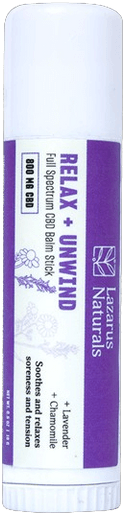 Lazarus Naturals Full Spectrum CBD Balm - Relax + Unwind - Hemp product from Emerald Medicine Company