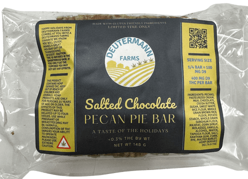 Deutermann Farms Delta-9 Salted Chocolate Pecan Pie Bar