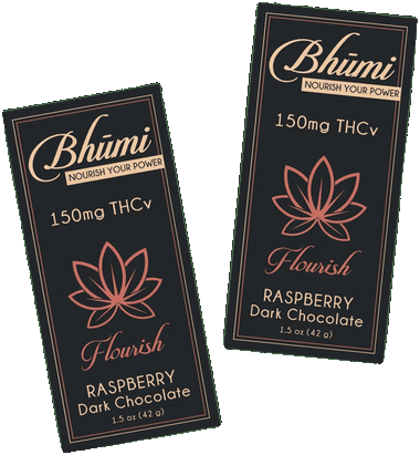 Bhumi THCv Raspberry Dark Chocolate Bar - Image 5 | Emerald Medicine Company