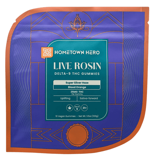 Hometown Hero Live Rosin Delta-9 THC Gummies