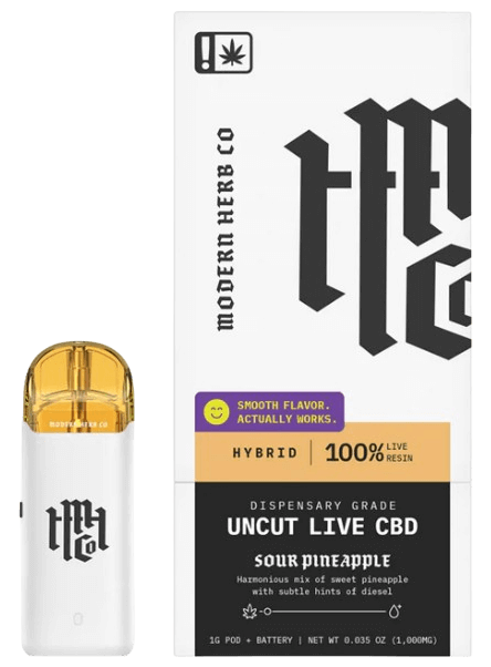 Modern Herb Co 1 gram Live Resin "Uncut" CBD Pod System