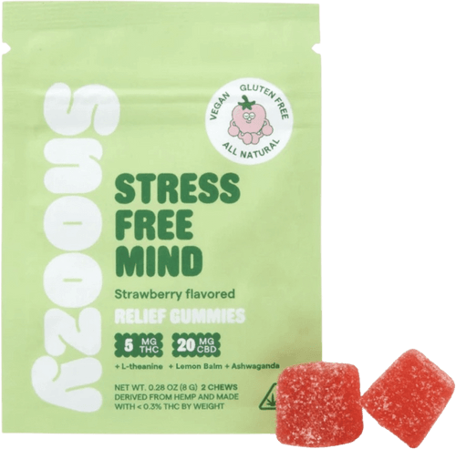 Snoozy "Stress Free Mind" Delta-9:CBD Relief Gummies