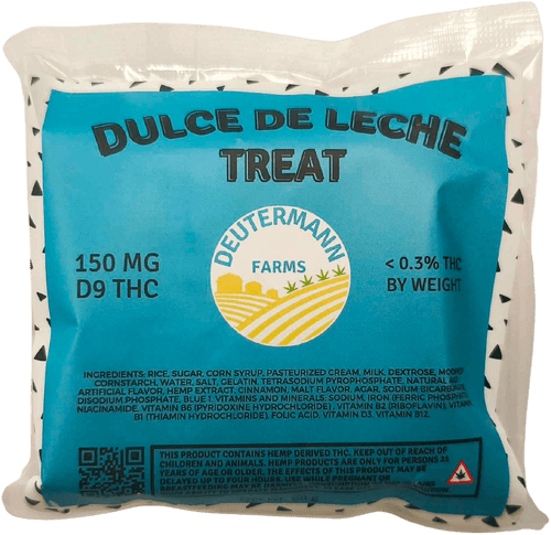 Deutermann Farms 150mg Delta-9 Dulce De Leche Treat - Image 1 | Emerald Medicine Company
