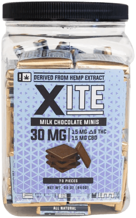 Xite Milk Chocolate Mini Delta-9:CBD