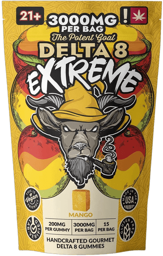 The Potent Goat Delta-8 Extreme Gummies (Vegan) - Emerald Medicine