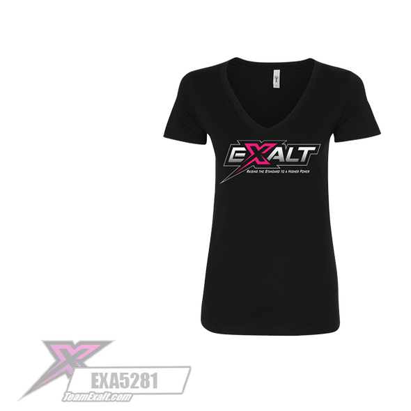 Exalt Ladies "V-Neck" Graffix T-Shirt (MEDIUM) (EXA5281)