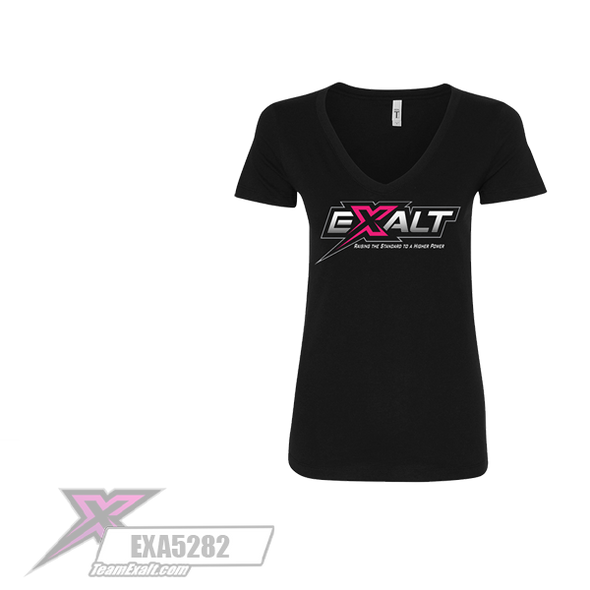 Exalt Ladies "V-Neck" Graffix T-Shirt (LARGE) (EXA5282)