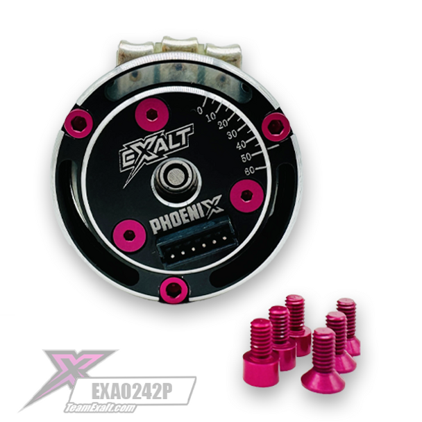 Complete Spec Motor Pink Aluminum Screw Kit (EXA0242P)