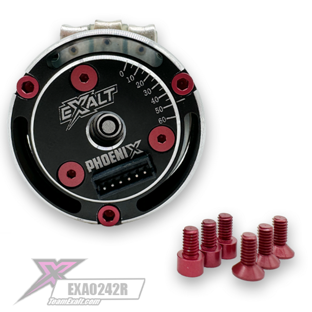 Complete Spec Motor Red Aluminum Screw Kit (EXA0242R)