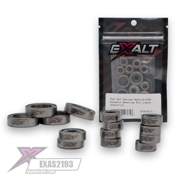 TLR 22X Series Hybrid-XSN Ceramic Bearing Kit 14pcs (EXA3013) TLR 22X Series Hybrid-XSN Ceramic Bearing Kit 14pcs (EXA3013)