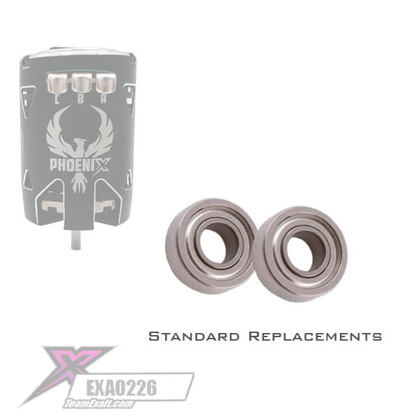 Standard Grade Motor Bearing 1/8 x 3/8 x 5/32 (2) (EXA0226)