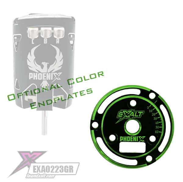 Phoenix Endplate w/ (Green) Chamfered Edges (EXA0233GR)