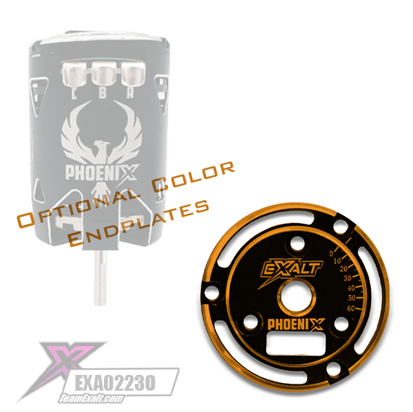 Phoenix Endplate w/ (Orange) Chamfered Edges (EXA0233O)