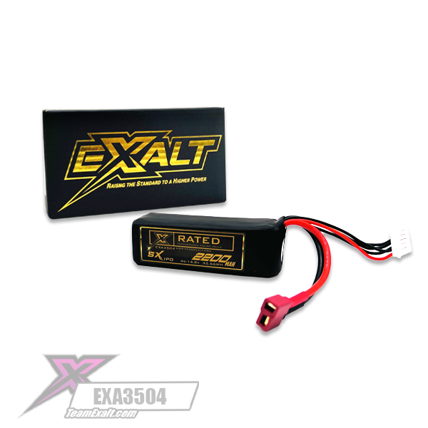 Exalt X-Rated 4S LiPo Battery Pack (14.8V/2200mAh) (Starter Box) w/T-Style Connector (EXA3504)